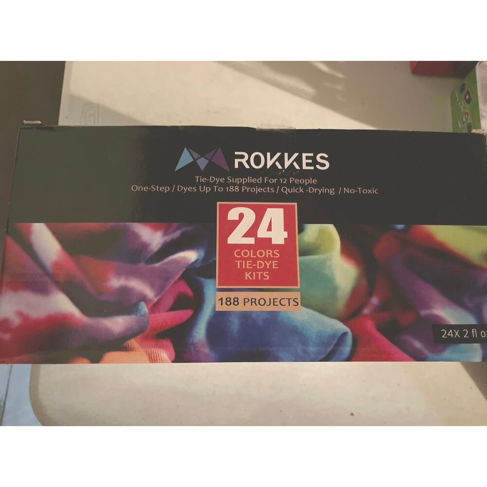 Rokkes  24 Tie- Dye color for 12 people